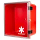 RED POLYCARBONATE CASE FOR TRAMEDIC KITS