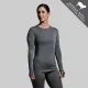 WOMEN'S RIDGELINE BASE LAYER TOP (WOLF GREY)